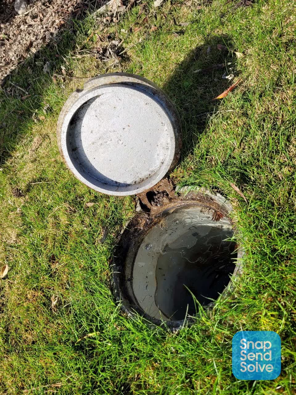 The photograph attached to this water leak report