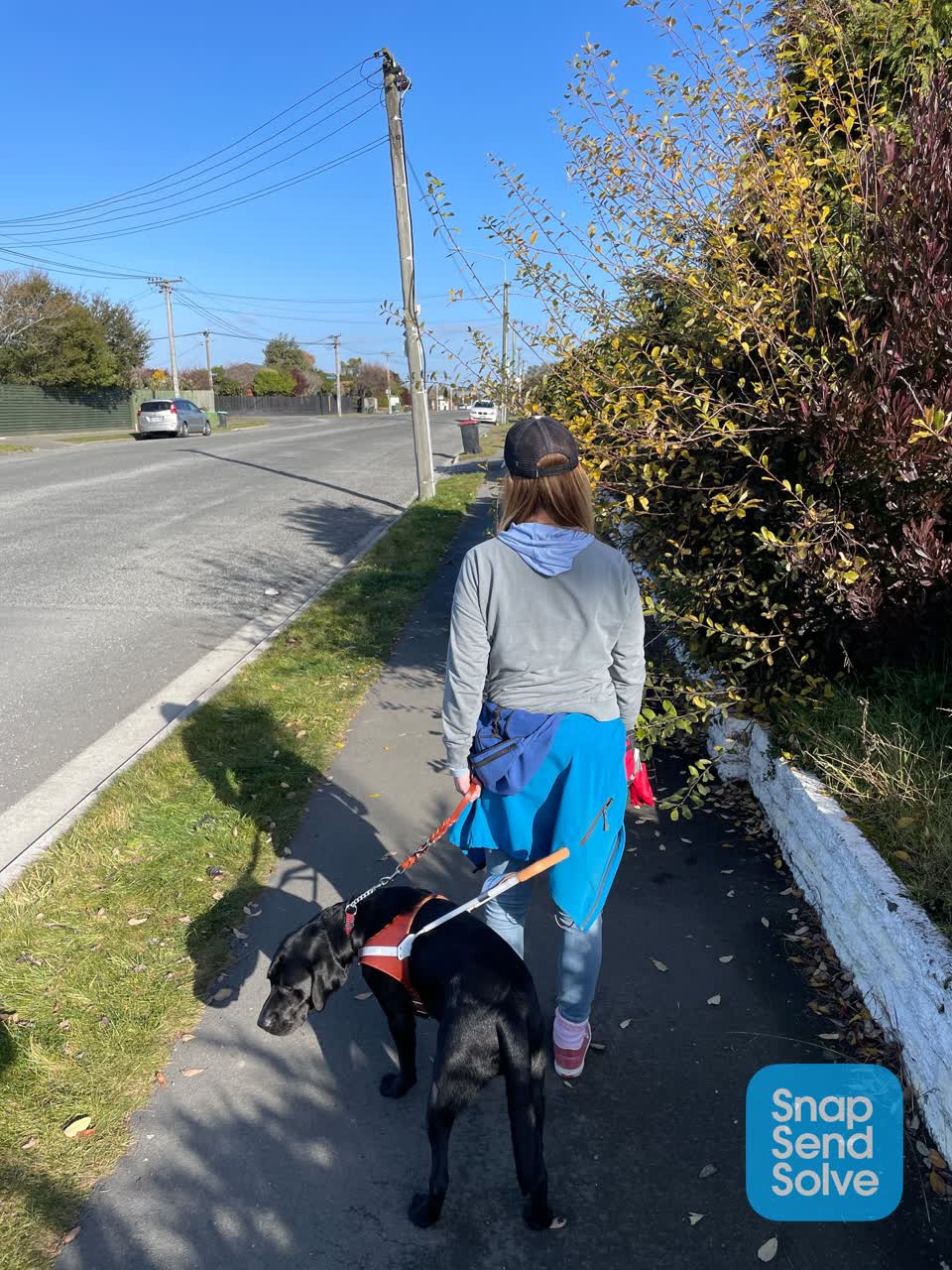 The photograph attached to this roading/streets report