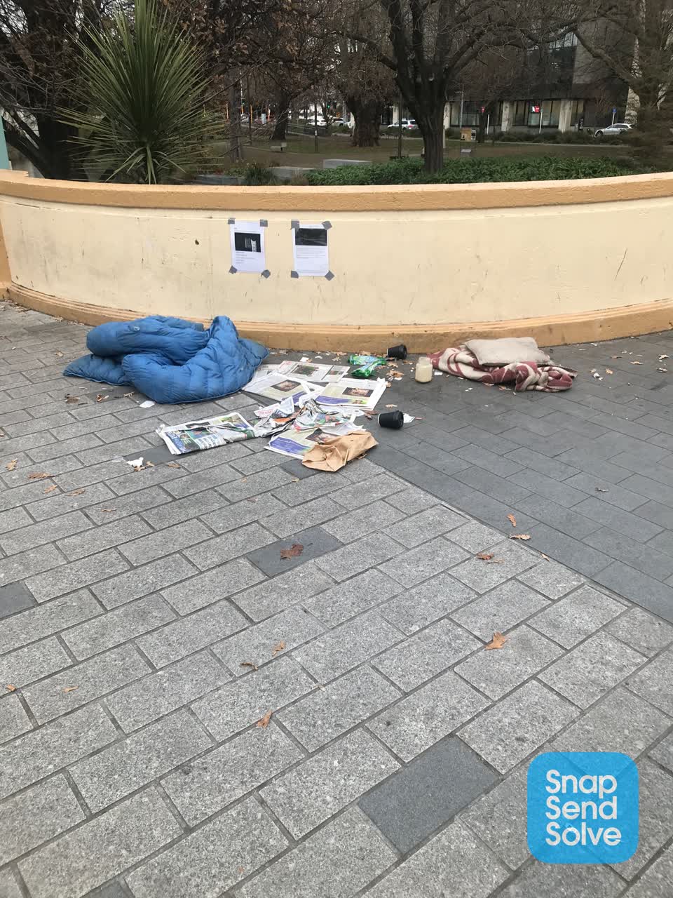 The photograph attached to this roading/streets report