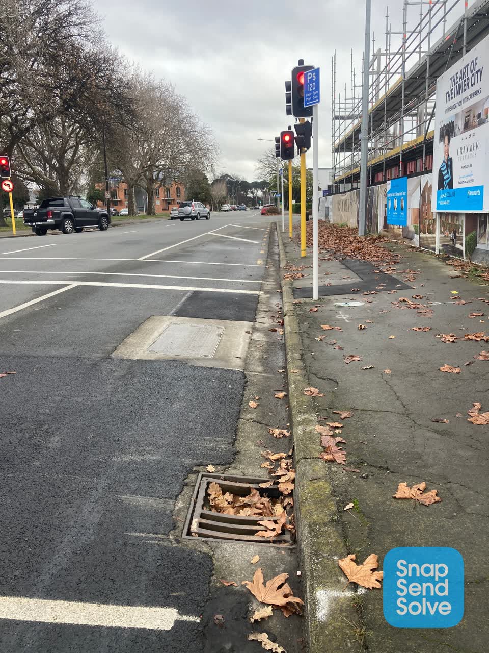 The photograph attached to this roading/streets report