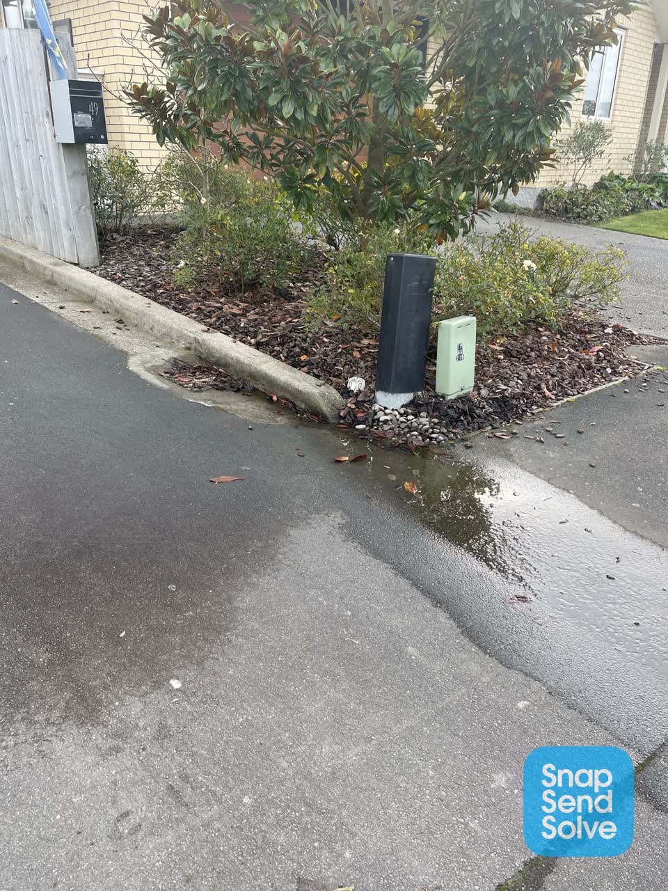 The photograph attached to this wastewater/stormwater report