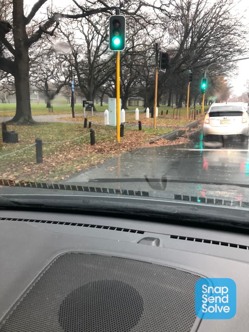 The photograph attached to this flooding report