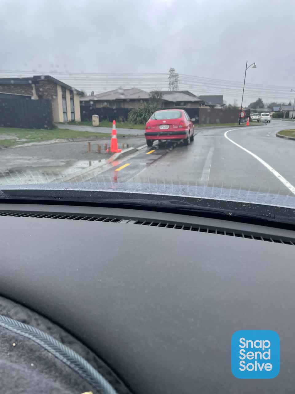 The photograph attached to this roading/streets report