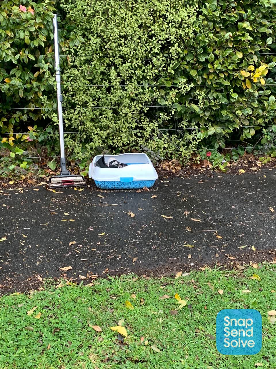 The photograph attached to this rubbish/recycling report