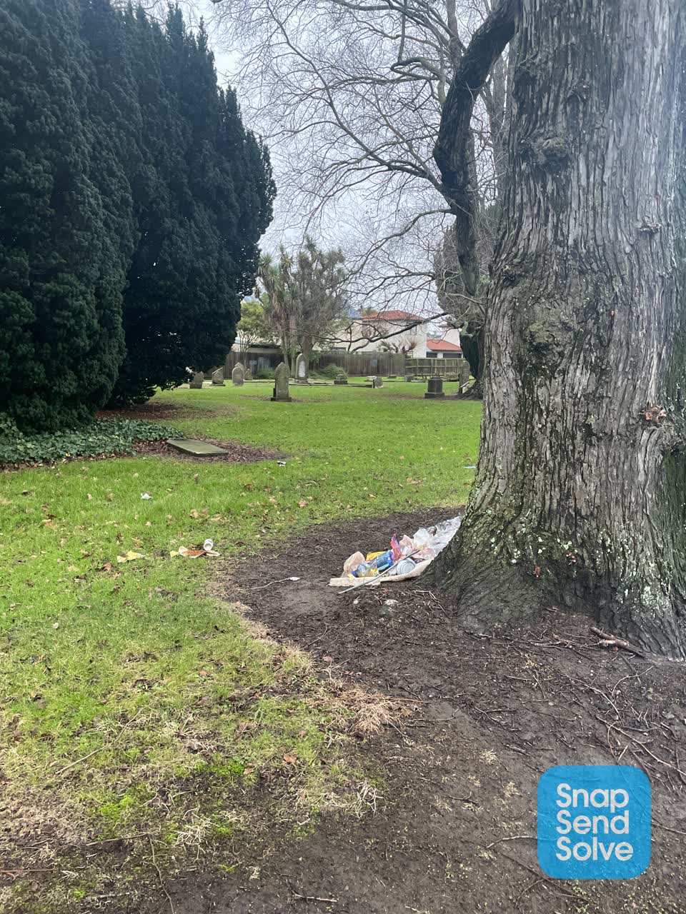 The photograph attached to this rubbish/recycling report