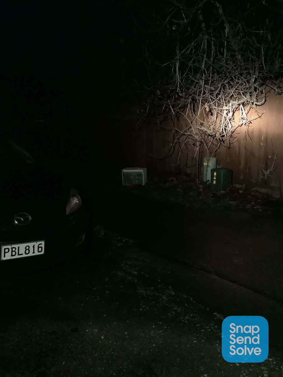 The photograph attached to this rubbish/recycling report