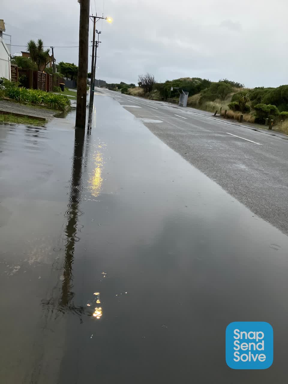 The photograph attached to this wastewater/stormwater report