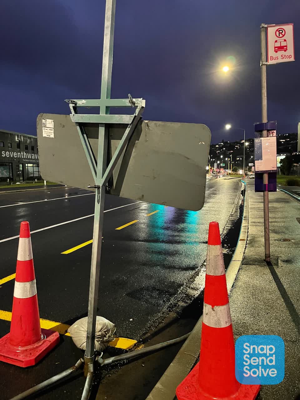 The photograph attached to this roading/streets report