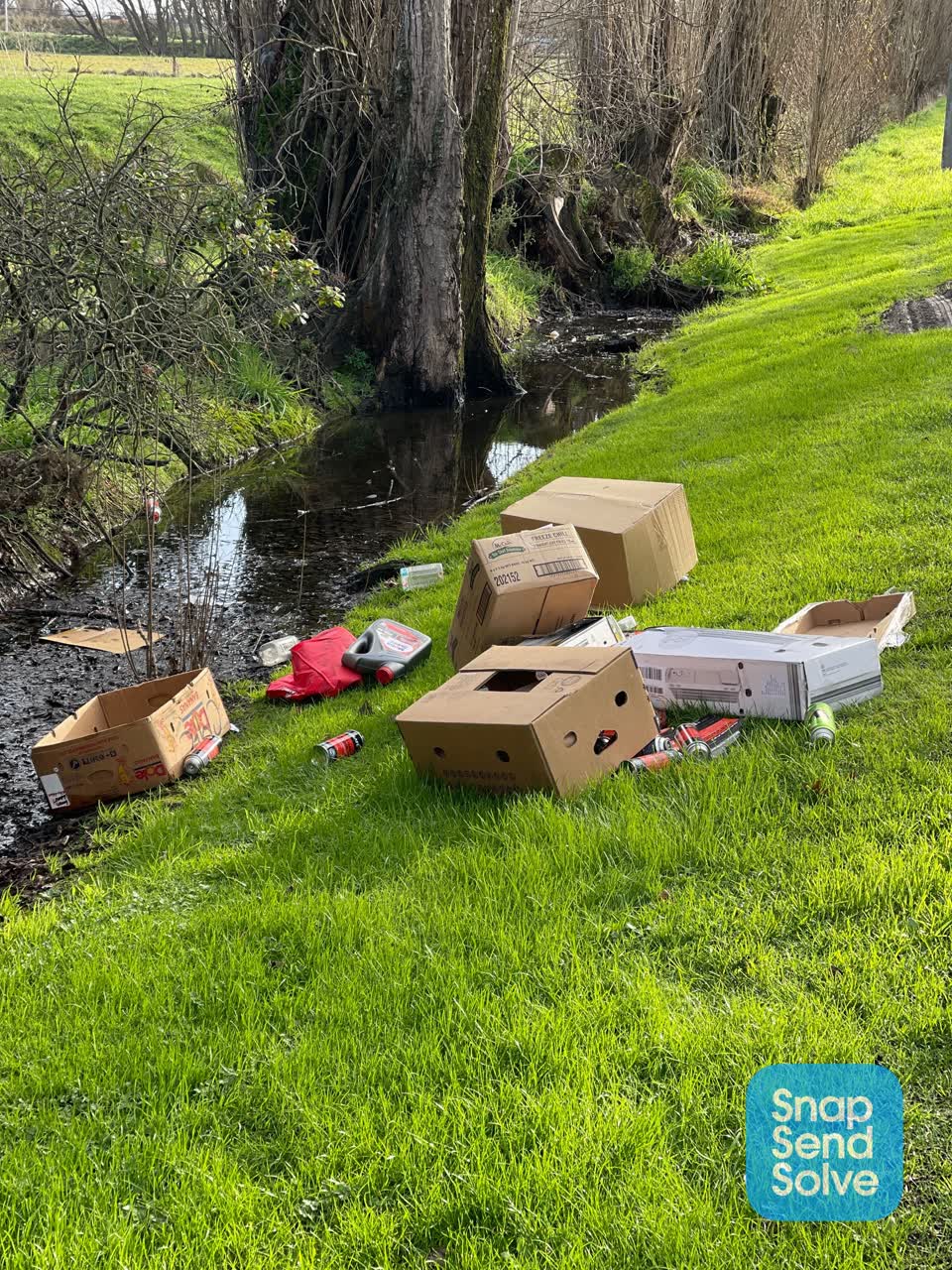 The photograph attached to this rubbish/recycling report