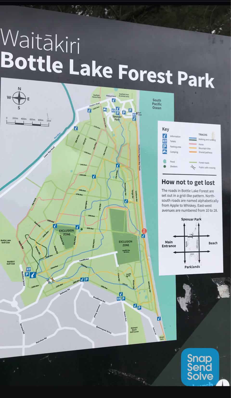 The photograph attached to this parks report