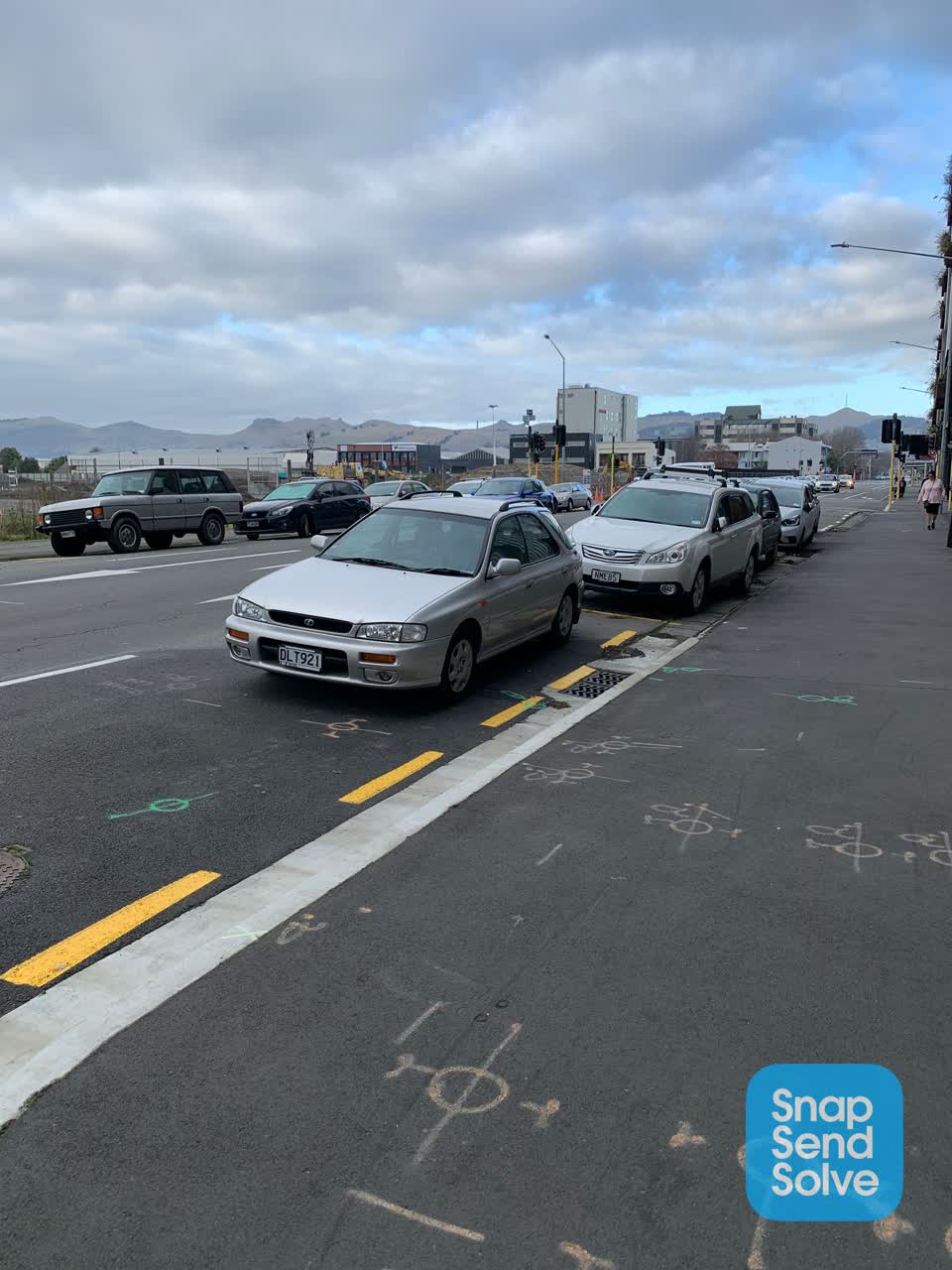 The photograph attached to this roading/streets report