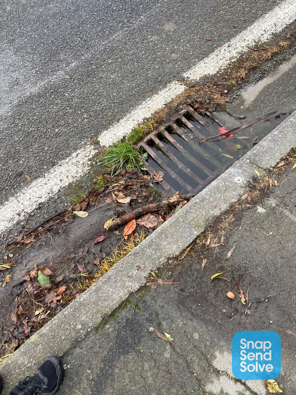 The photograph attached to this sewer - leak / blockage report