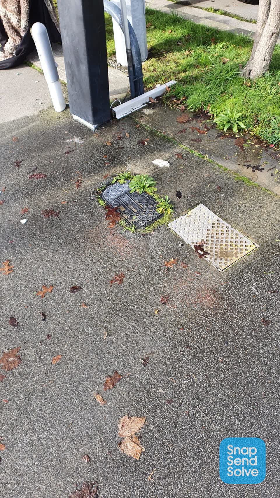 The photograph attached to this water leak report