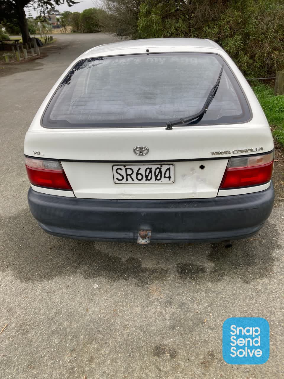 The photograph attached to this roading/streets report