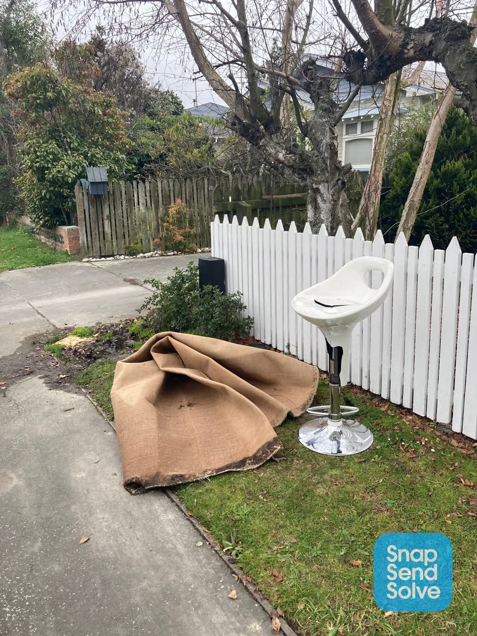 The photograph attached to this water leak report