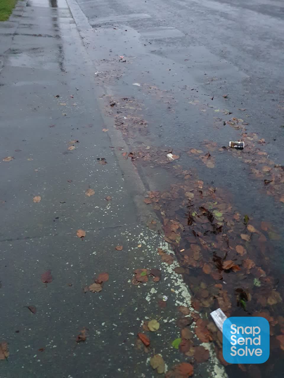 The photograph attached to this flooding report