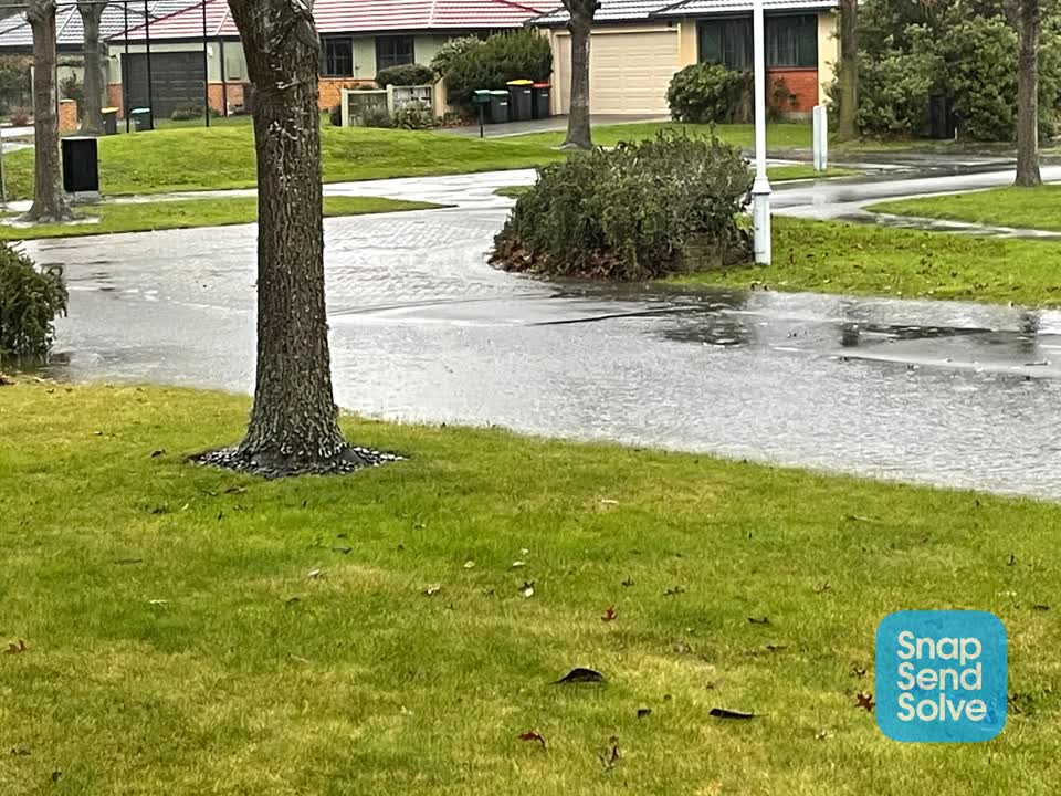The photograph attached to this flooding report