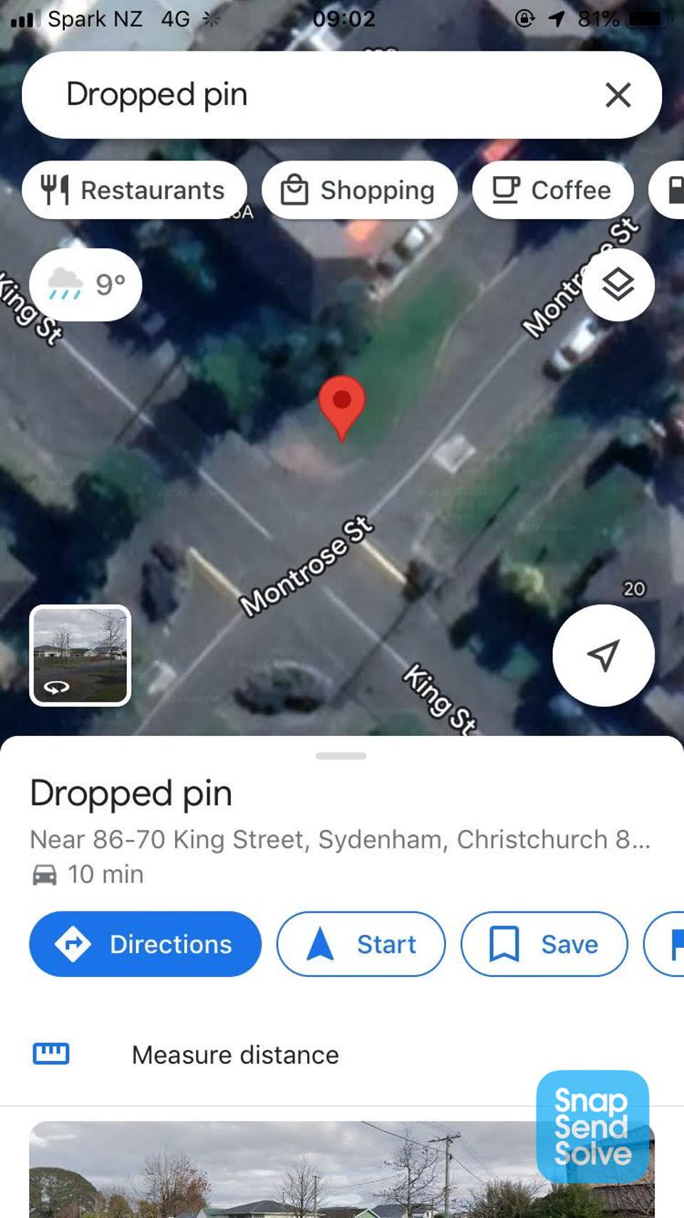 The photograph attached to this flooding report