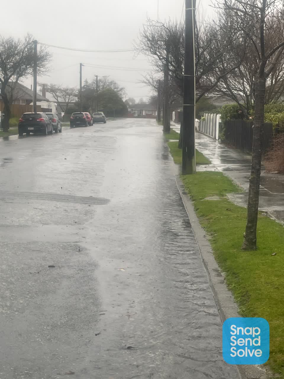 The photograph attached to this flooding report