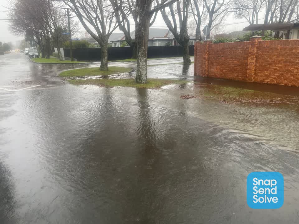 The photograph attached to this flooding report
