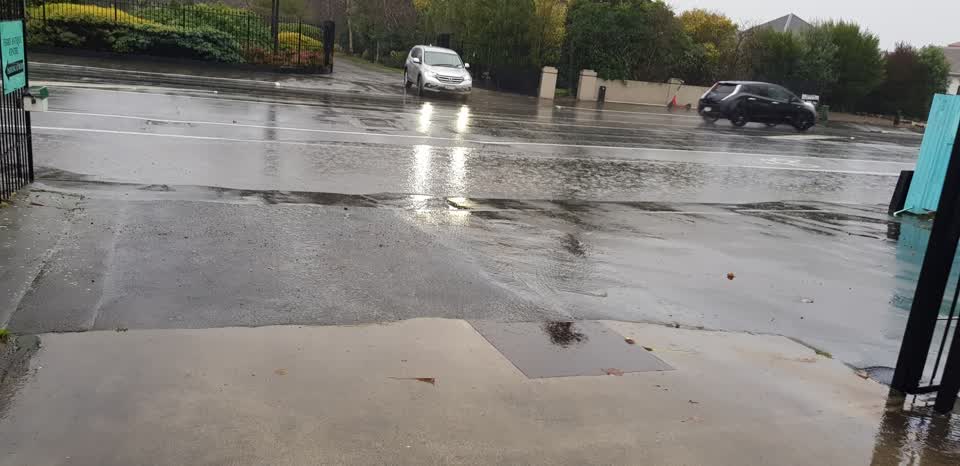 The photograph attached to this flooding report