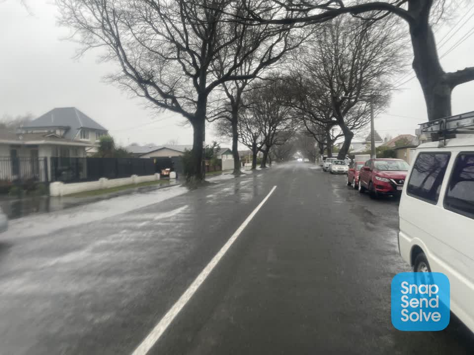The photograph attached to this flooding report