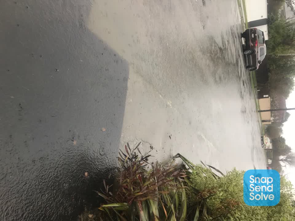 The photograph attached to this flooding report