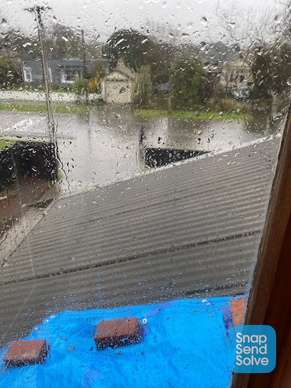 The photograph attached to this flooding report