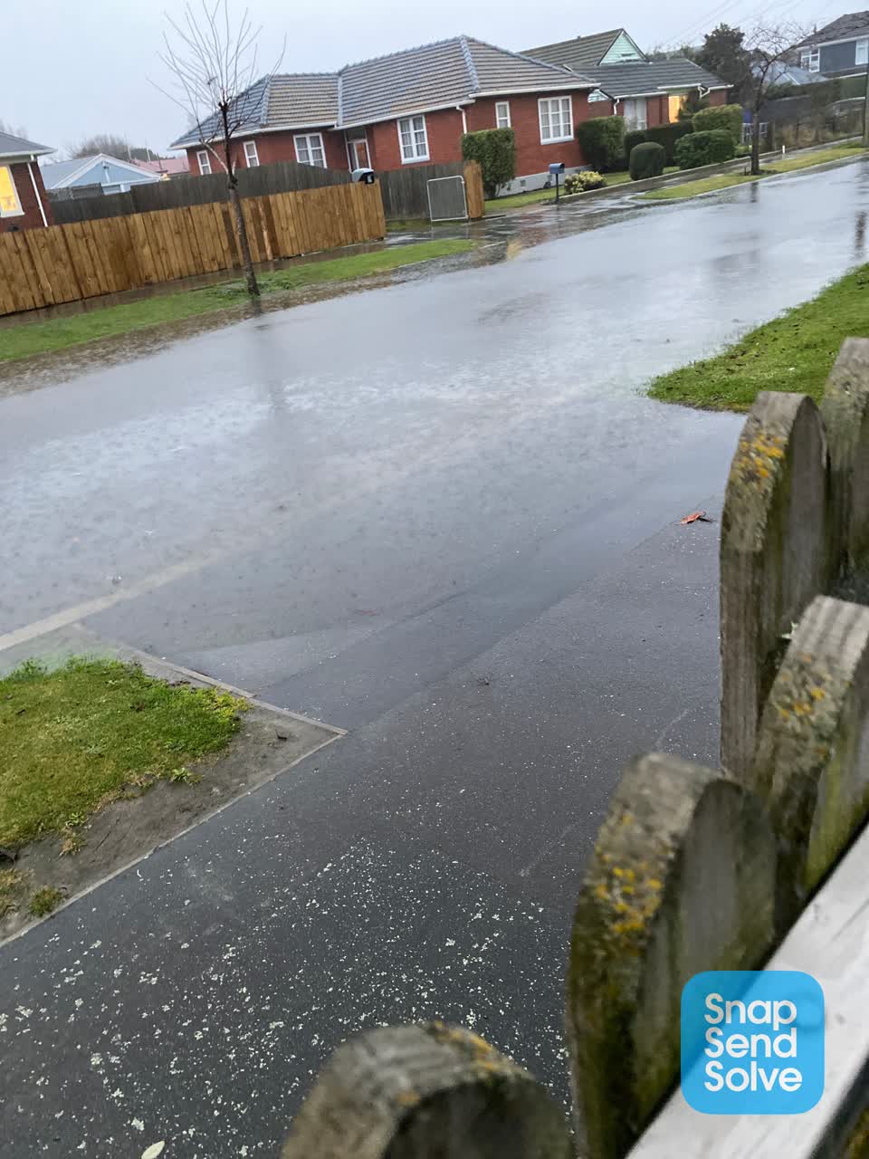 The photograph attached to this wastewater/stormwater report