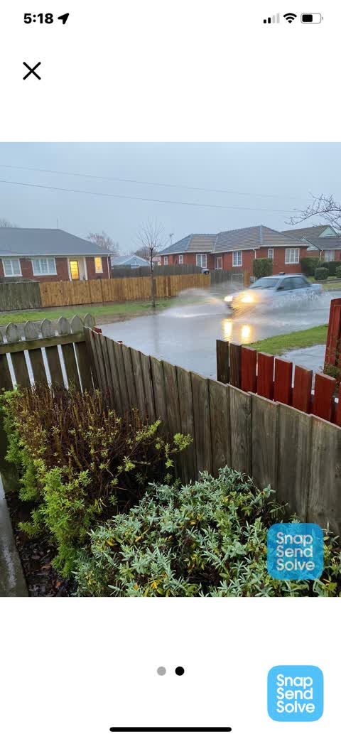 Flooding, a report photo