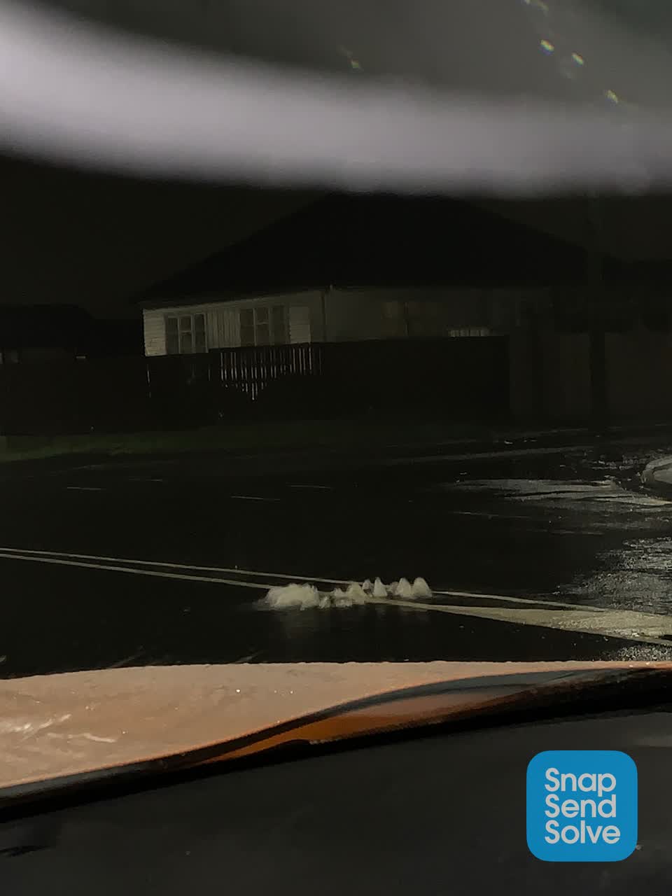 The photograph attached to this wastewater/stormwater report