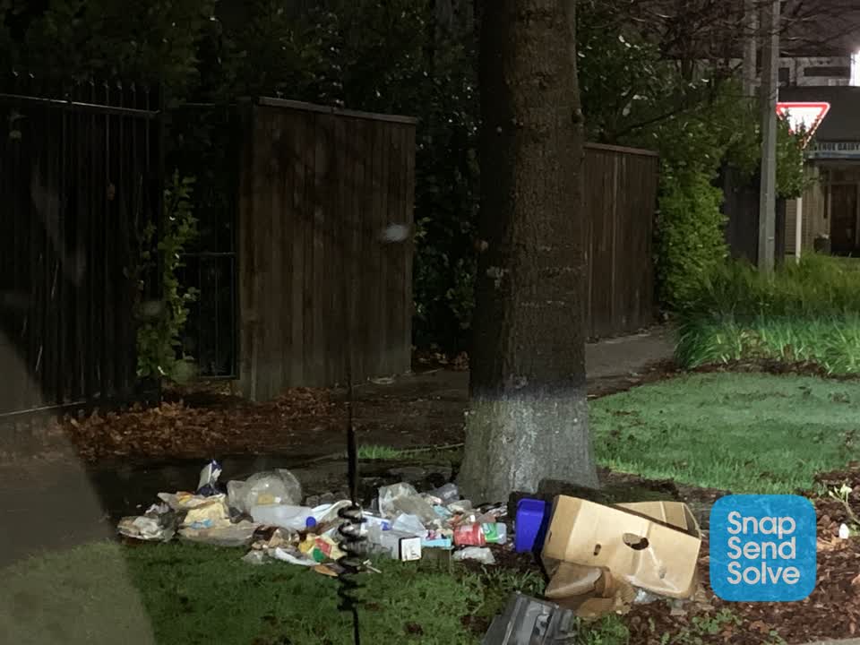 The photograph attached to this rubbish/recycling report