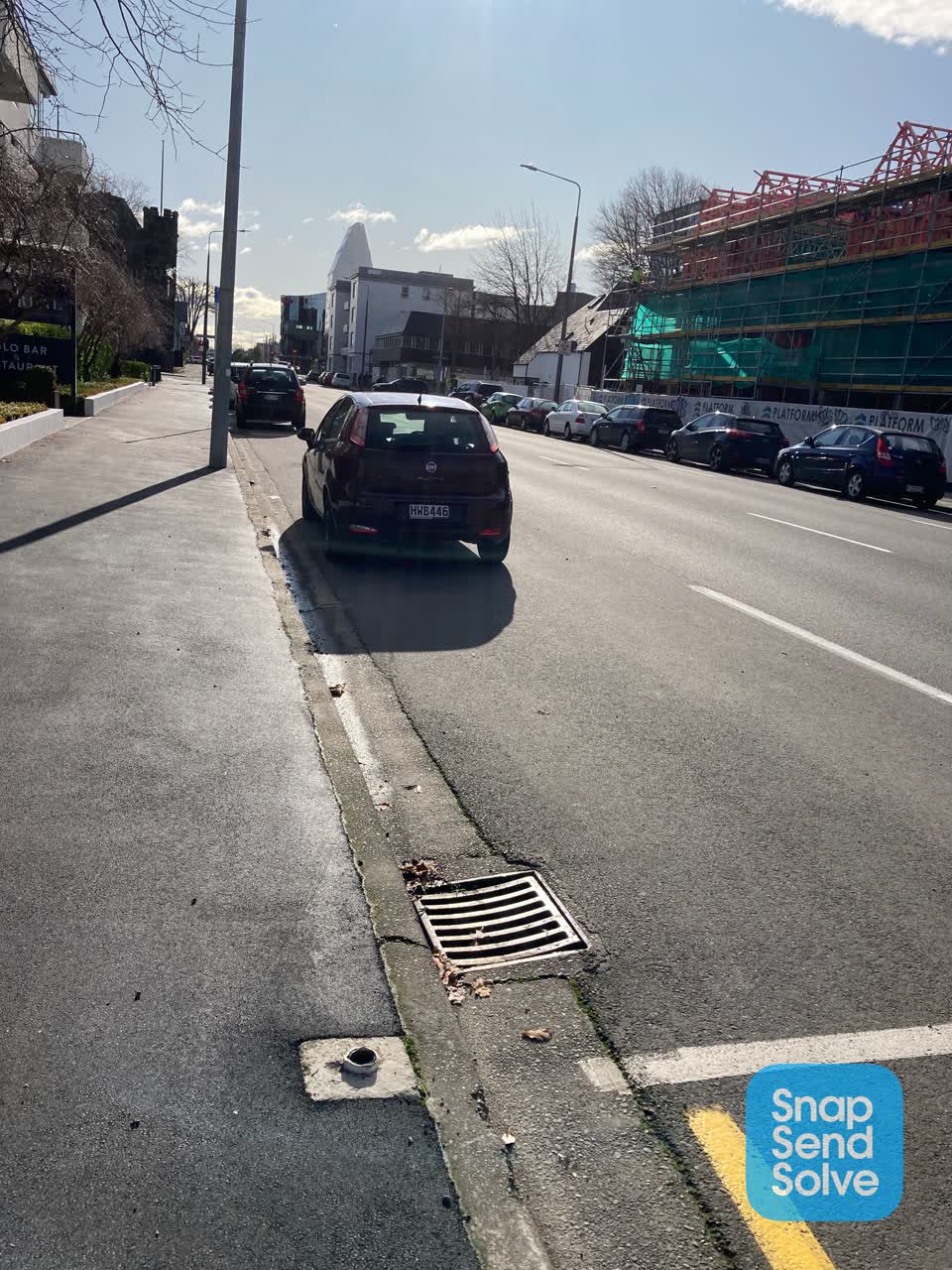 The photograph attached to this roading/streets report
