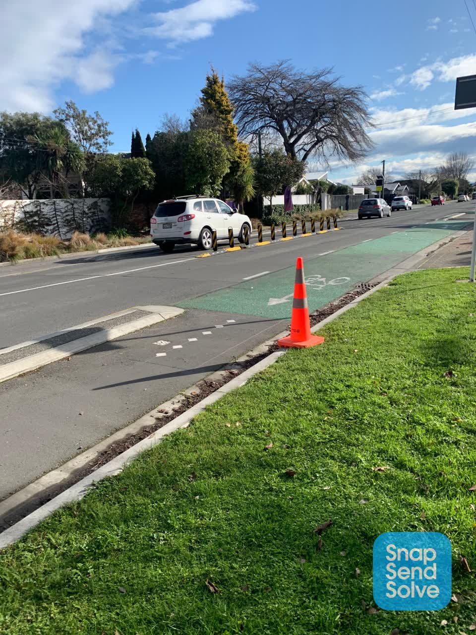 The photograph attached to this roading/streets report