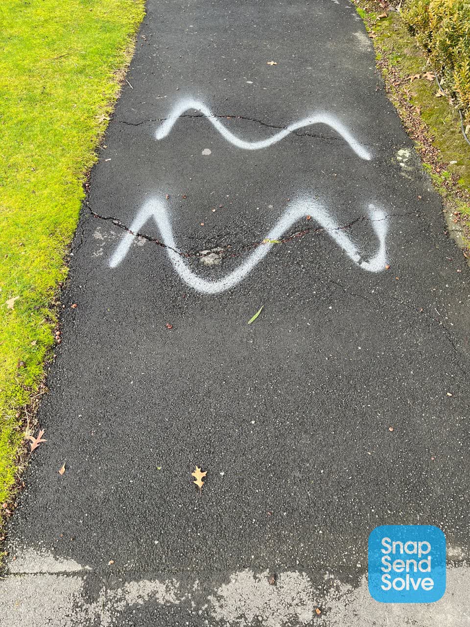 The photograph attached to this roading/streets report
