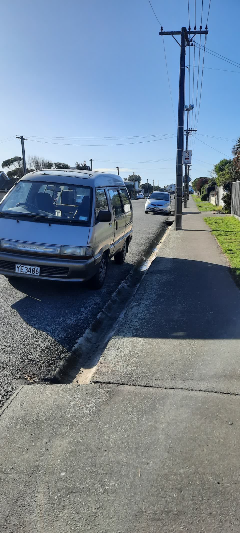 The photograph attached to this roading/streets report