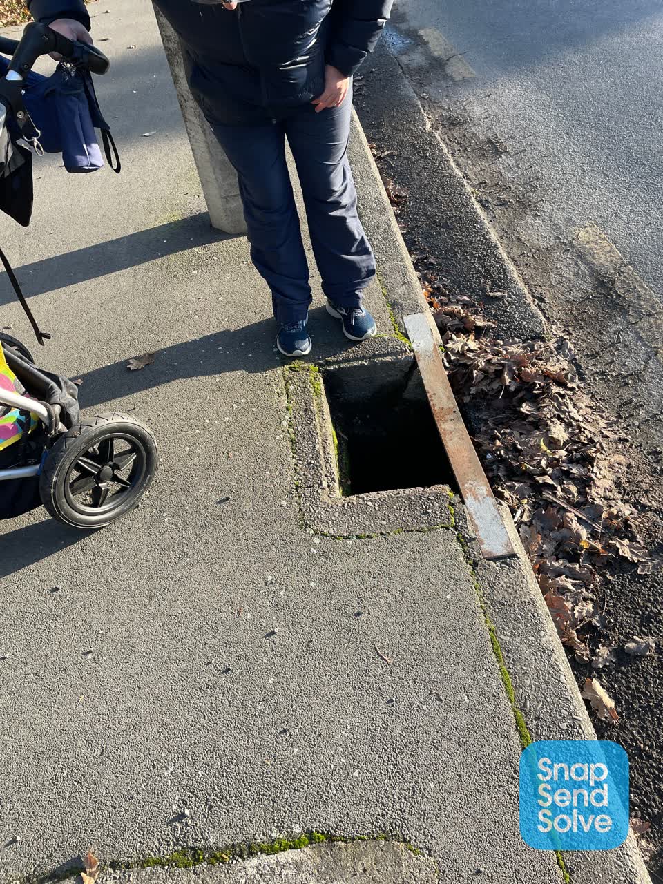 The photograph attached to this wastewater/stormwater report