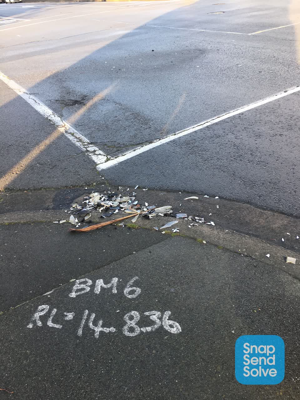 The photograph attached to this roading/streets report