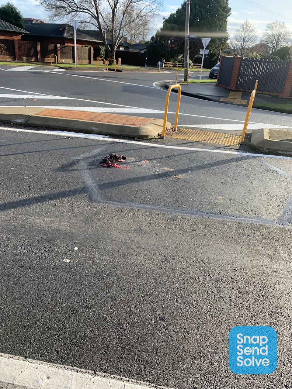 The photograph attached to this roading/streets report