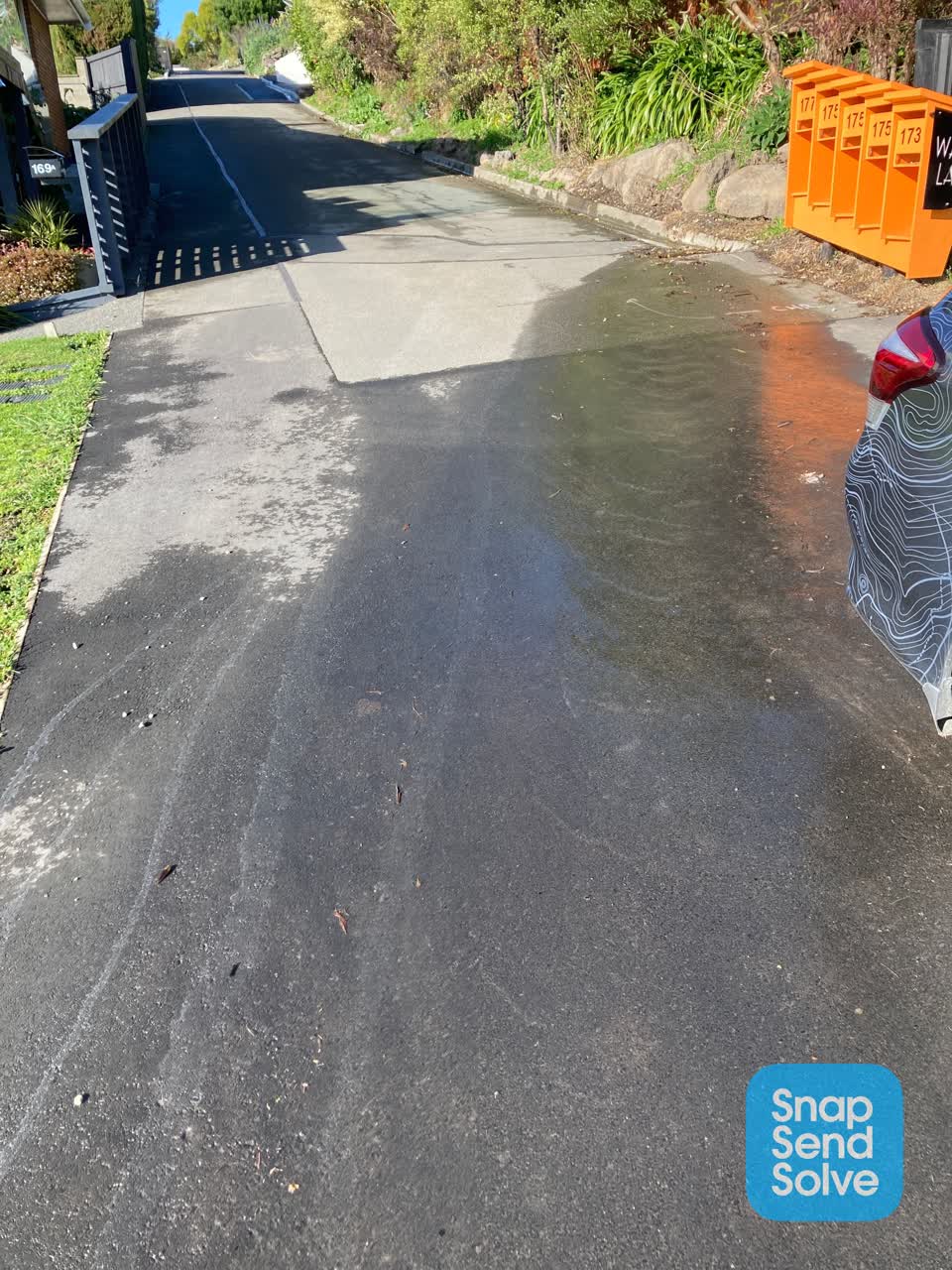 The photograph attached to this wastewater/stormwater report