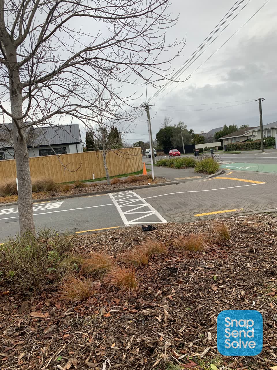 The photograph attached to this roading/streets report