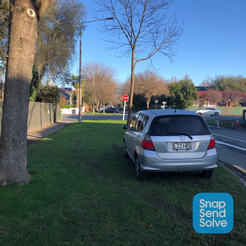 The photograph attached to this roading/streets report