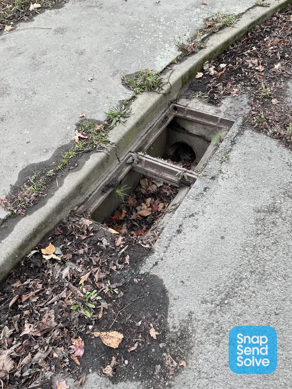 The photograph attached to this roading/streets report