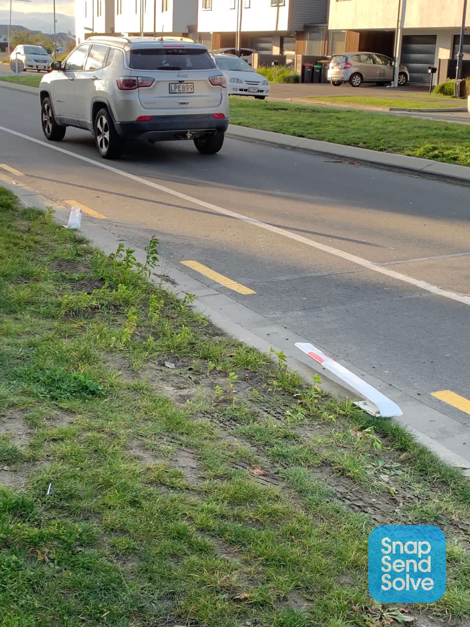 The photograph attached to this roading/streets report