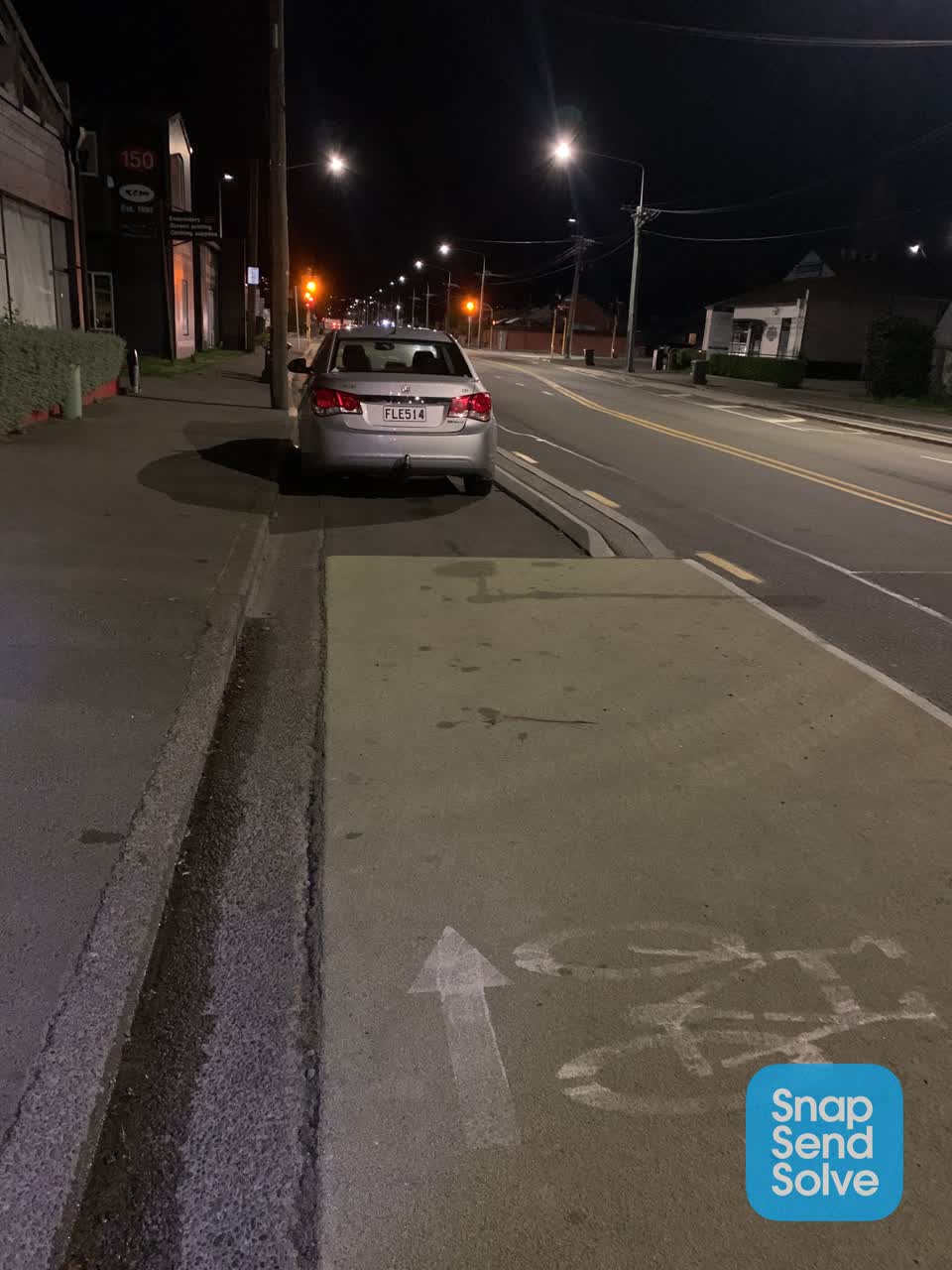 The photograph attached to this roading/streets report