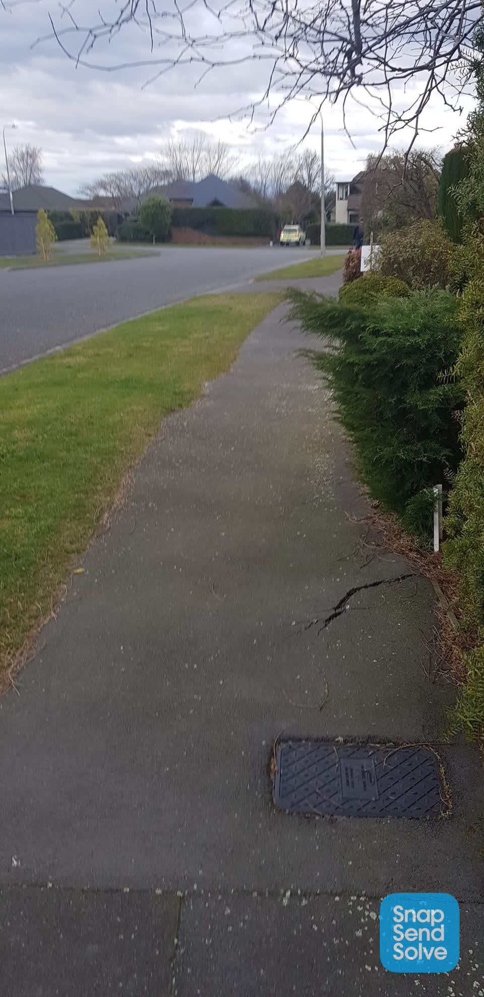 The photograph attached to this roading/streets report