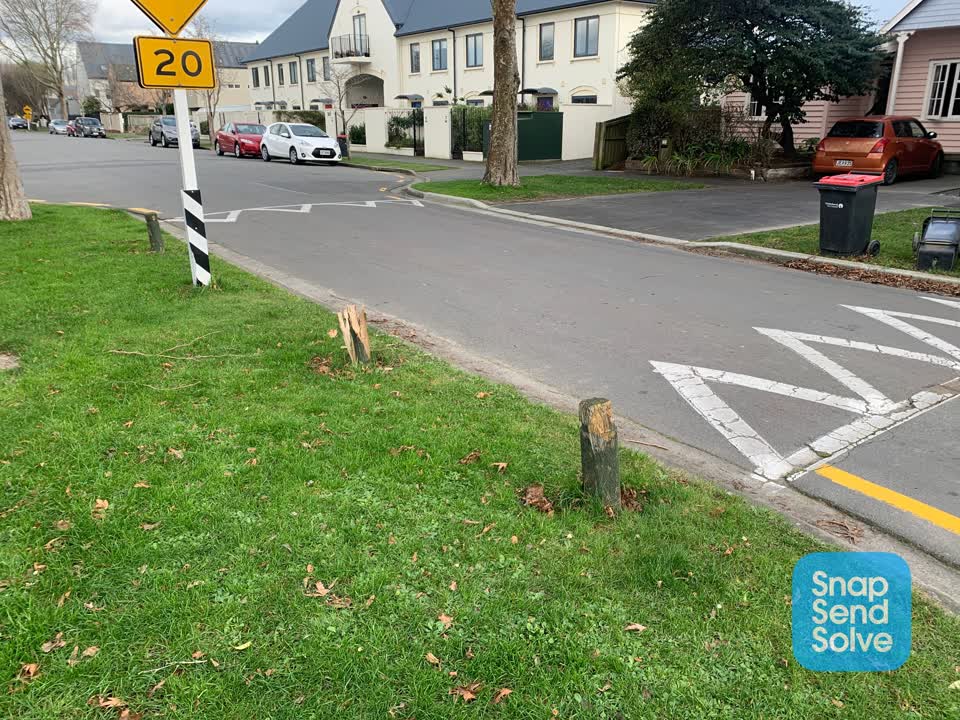 The photograph attached to this roading/streets report