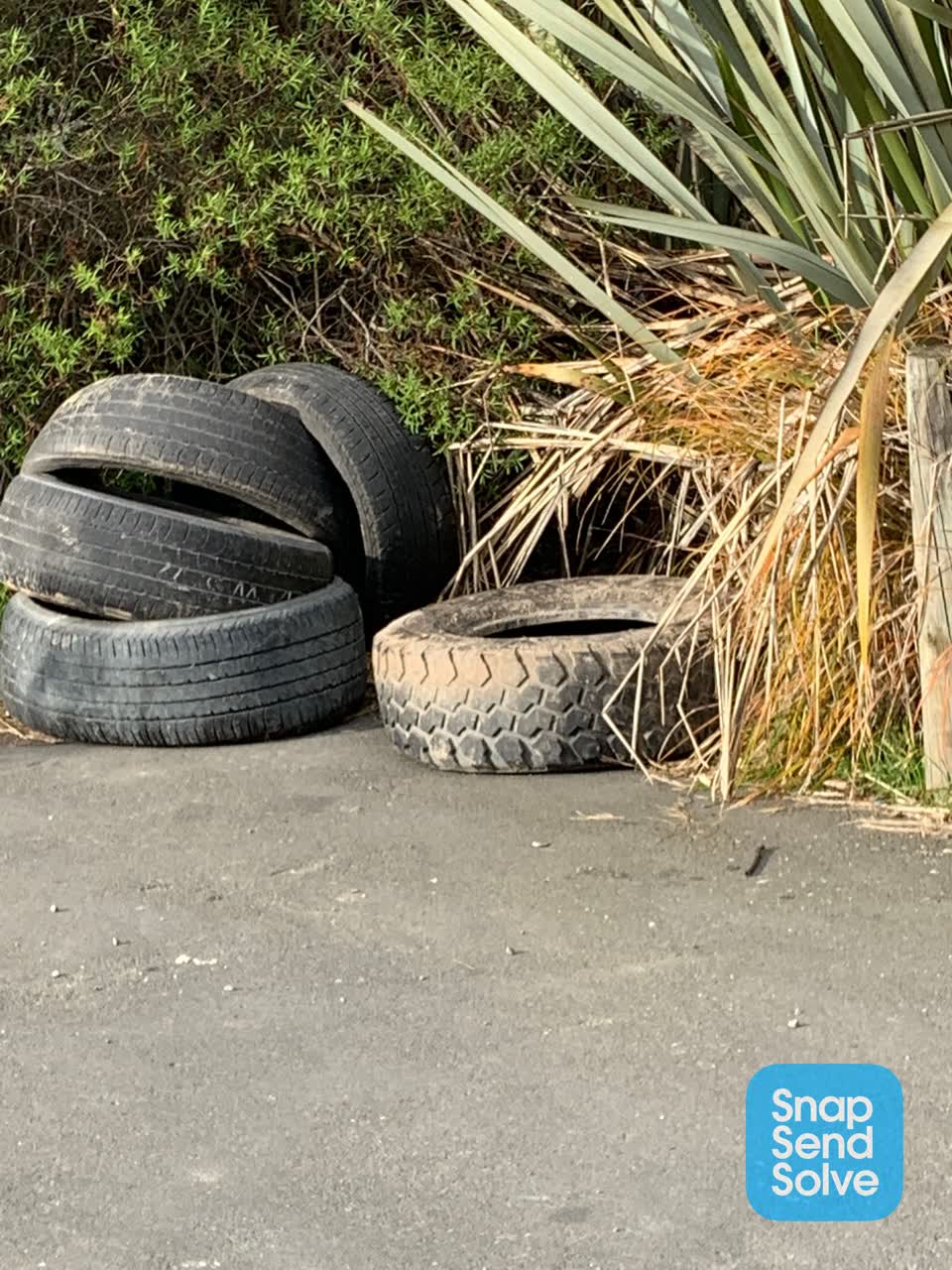 The photograph attached to this rubbish/recycling report