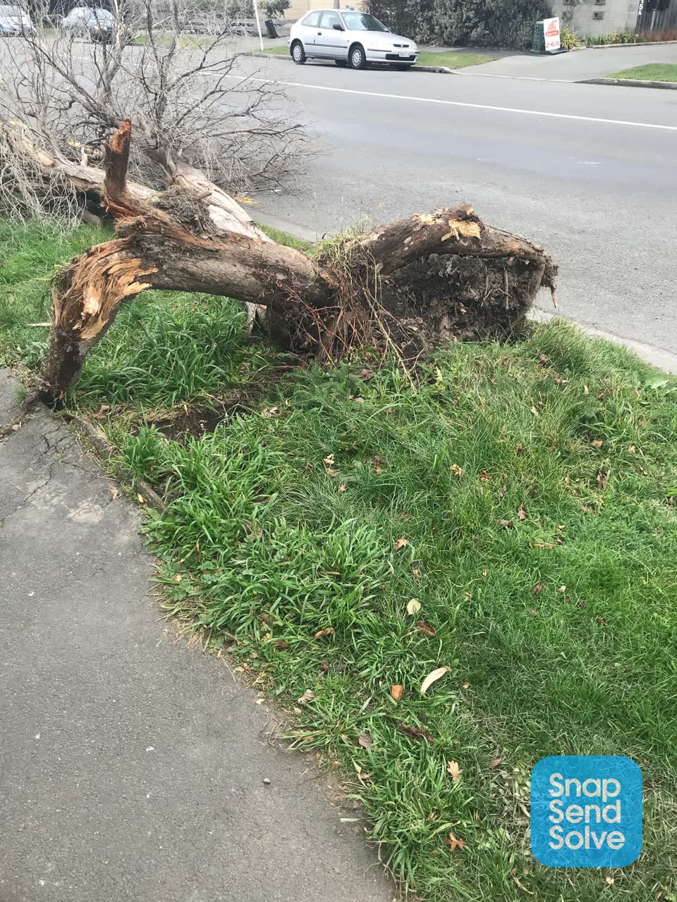 The photograph attached to this roading/streets report