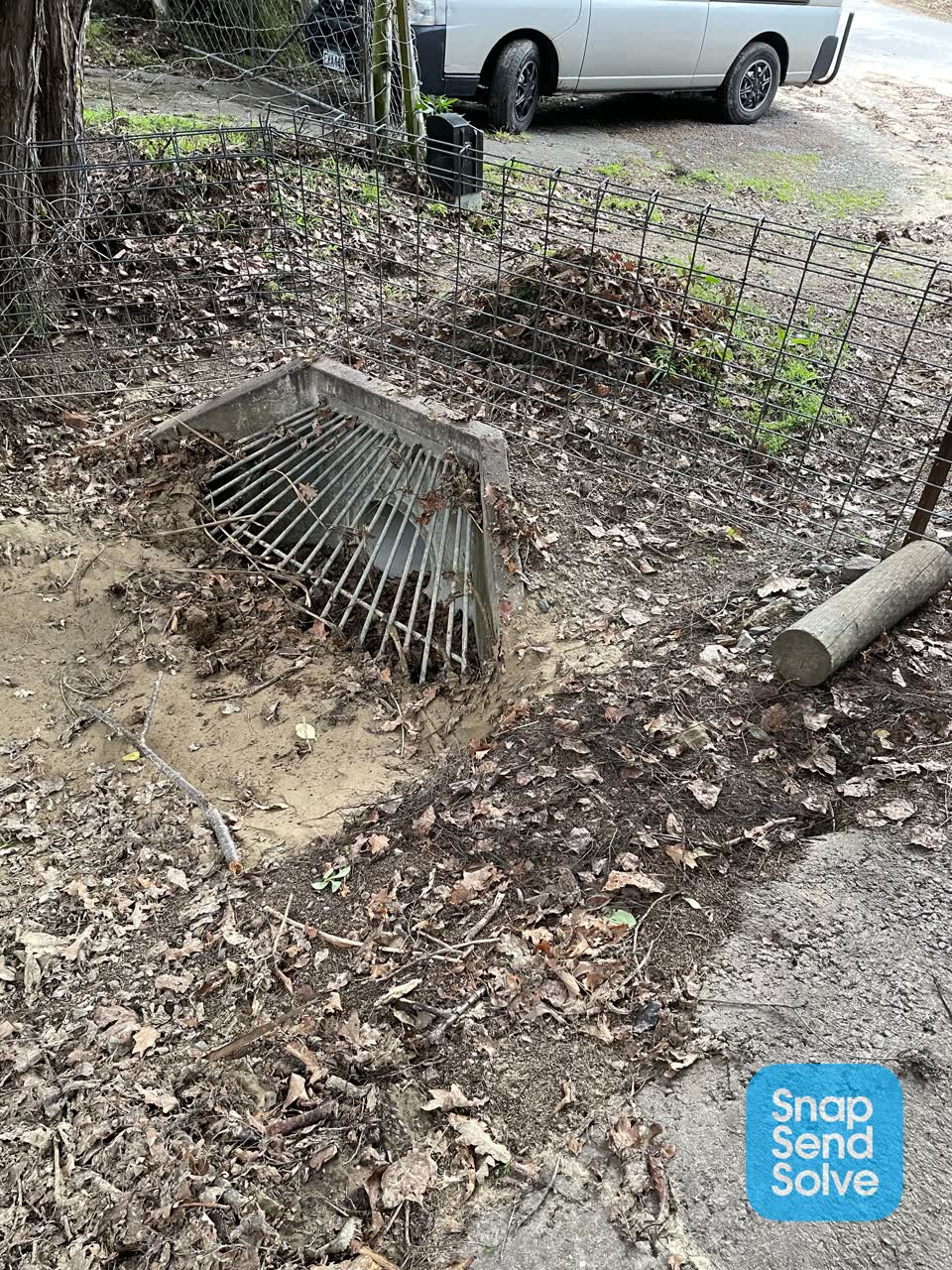 The photograph attached to this wastewater/stormwater report